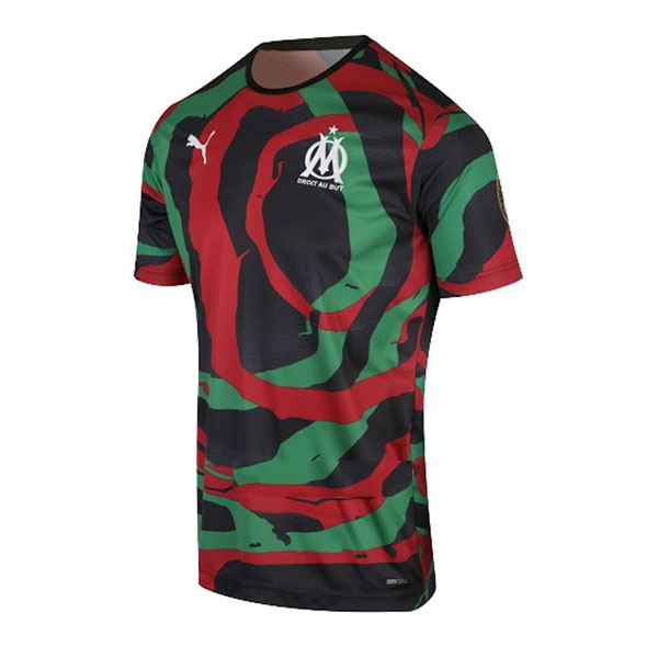 Thailande Maillot Marseille 2021 2022 Noir Vert Rouge